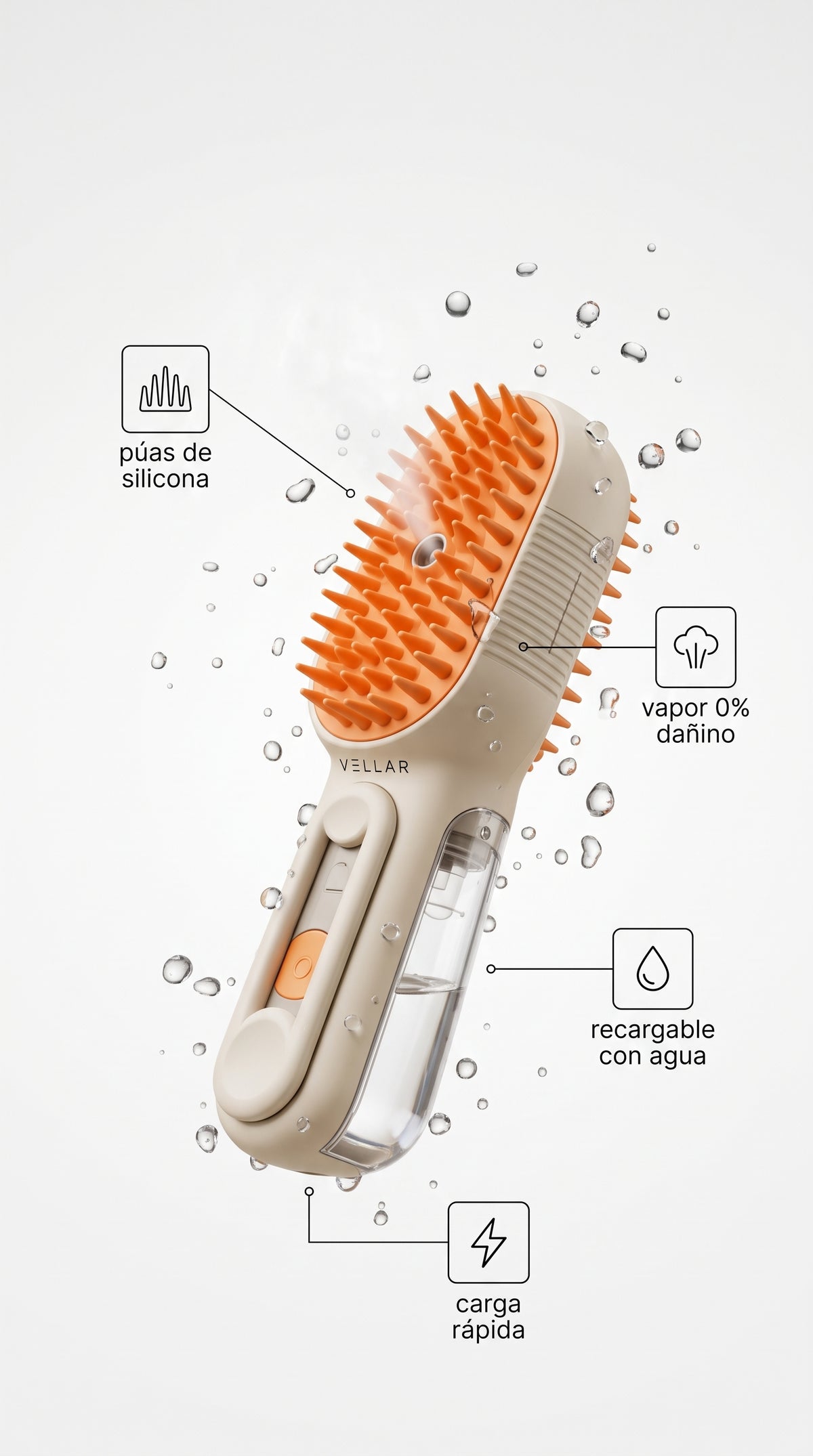 VELLAR™  - Cepillo con Vapor Quitapelos